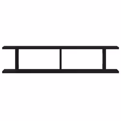 vidaXL 2x Wall Shelf Wall-Mounted Shelf Hanging Floating Shelf Engineered Wood - 90 x 18 x 20 cm - Additional view 5