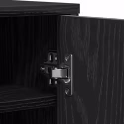 vidaXL Shoe Cabinet Black Oak 60x35x92 cm Engineered Wood shoe storage - Additional view 8