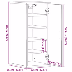 vidaXL Shoe Cabinet Shoe Storage Rack Organiser Shoe Cupboard Engineered Wood - 2 pcs