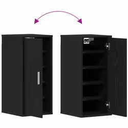 vidaXL Shoe Cabinet Shoe Storage Rack Organiser Shoe Cupboard Engineered Wood - 2 pcs - Additional view 9