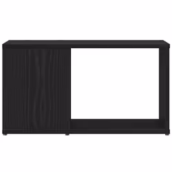 vidaXL TV Cabinet Black Oak 60x24x32 cm Engineered Wood TV stand TV sideboard - Additional view 4