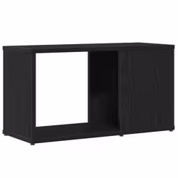 vidaXL TV Cabinet Black Oak 60x24x32 cm Engineered Wood TV stand TV sideboard - Additional view 6