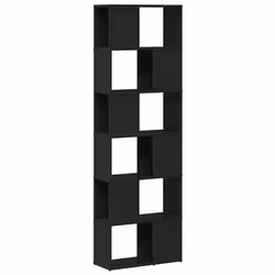 vidaXL Book Cabinet/Room Divider Black Oak 60x24x186 cm room divider