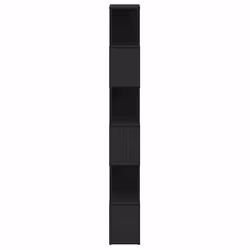 vidaXL Book Cabinet/Room Divider Black Oak 60x24x186 cm room divider - Additional view 5