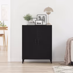 vidaXL Sideboard Black Oak 69.5x34x90 cm Engineered Wood cabinet cupboard - Additional view 2