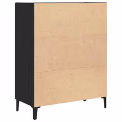 vidaXL Sideboard Black Oak 69.5x34x90 cm Engineered Wood cabinet cupboard - Additional view 6