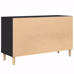 vidaXL Sideboard Black Oak 100x36x60 cm Engineered Wood storage cabinet - Additional view 7