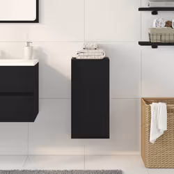 vidaXL Wall-mounted Cabinet Black Oak 32x20x67 cm Engineered Wood - Additional view 2
