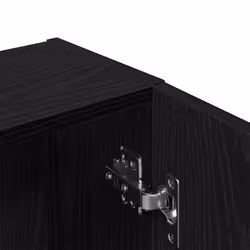 vidaXL Wall-mounted Cabinet Black Oak 32x20x67 cm Engineered Wood - Additional view 9