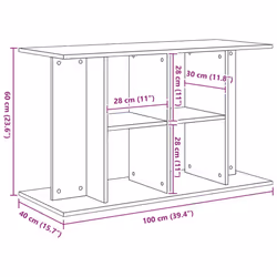 vidaXL Aquarium Stand Fish Tank Stand Cabinet Aquarium Base Engineered Wood - 100 x 40 x 60 cm
