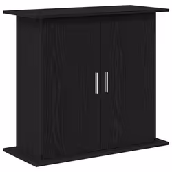 vidaXL Aquarium Stand Black Oak 81x36x73 cm Engineered Wood fish tank cabinet - 81 x 36 x 73 cm