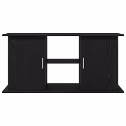 vidaXL Aquarium Stand Black Oak 81x36x73 cm Engineered Wood fish tank cabinet - 121 x 41 x 58 cm - Additional view 4