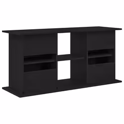vidaXL Aquarium Stand Black Oak 81x36x73 cm Engineered Wood fish tank cabinet - 121 x 41 x 58 cm - Additional view 6