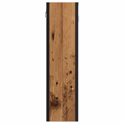 vidaXL Bathroom Mirror Cabinet Black Oak 60x16x60 cm Engineered Wood - old wood - Additional view 4