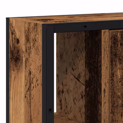vidaXL Bathroom Mirror Cabinet Black Oak 60x16x60 cm Engineered Wood - old wood - Additional view 7