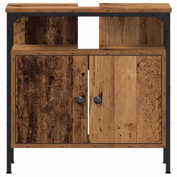vidaXL Bathroom Sink Cabinet Artisan Oak 60x30x60 cm Engineered Wood - old wood - Additional view 5
