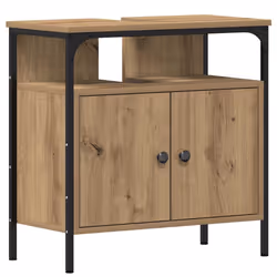 vidaXL Bathroom Sink Cabinet Artisan Oak 60x30x60 cm Engineered Wood - artisan oak