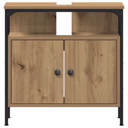 vidaXL Bathroom Sink Cabinet Artisan Oak 60x30x60 cm Engineered Wood - artisan oak - Additional view 5