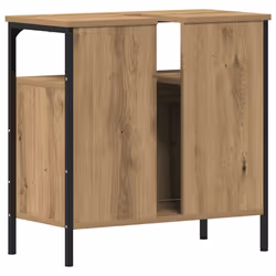 vidaXL Bathroom Sink Cabinet Artisan Oak 60x30x60 cm Engineered Wood - artisan oak - Additional view 7
