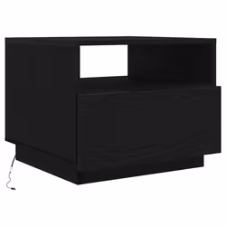 vidaXL Coffee Table with LED Lights Hallway Accent End Table Side Sofa Table - 50 x 49 x 40 cm