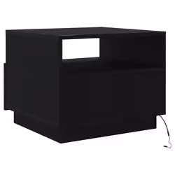 vidaXL Coffee Table with LED Lights Hallway Accent End Table Side Sofa Table - 50 x 49 x 40 cm - Additional view 7