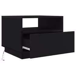 vidaXL Coffee Table with LED Lights Hallway Accent End Table Side Sofa Table - 50 x 49 x 40 cm - Additional view 8