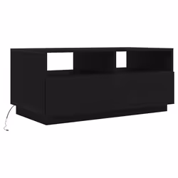 vidaXL Coffee Table with LED Lights Hallway Accent End Table Side Sofa Table - 90 cm