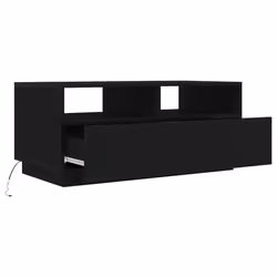 vidaXL Coffee Table with LED Lights Hallway Accent End Table Side Sofa Table - 90 cm - Additional view 8