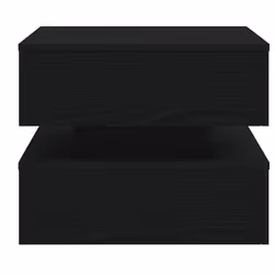 vidaXL Coffee Table with LED Lights Black Oak 90x50x40 cm side table - 50 cm - Additional view 5
