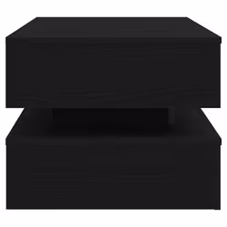 vidaXL Coffee Table with LED Lights Black Oak 90x50x40 cm side table - 90 cm - Additional view 6