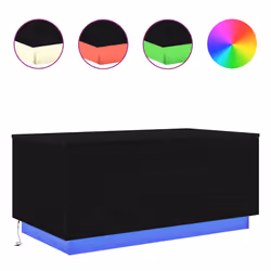 vidaXL Coffee Table with LED Lights Hallway End Table Side Tea Sofa Table - 90 cm