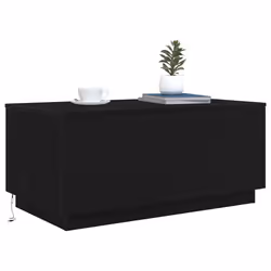 vidaXL Coffee Table with LED Lights Hallway End Table Side Tea Sofa Table - 90 cm - Additional view 4
