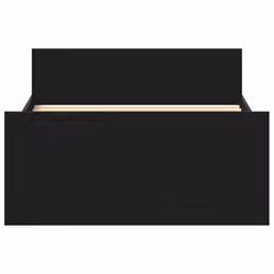 vidaXL Bed Frame with Headboard and Footboard Mattress Foundation Bed Base - black oak, 75 x 190 cm - Additional view 4