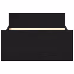 vidaXL Bed Frame with Headboard and Footboard Mattress Foundation Bed Base - black oak, 100 x 200 cm - Additional view 4