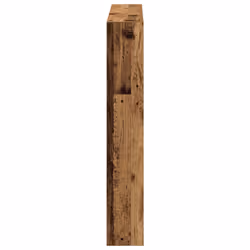vidaXL Headboard Cabinet with LED Artisan Oak 180x17x102 cm bed headboard - old wood, 100 x 17 x 102 cm - Additional view 7