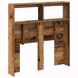 vidaXL Headboard Cabinet with LED Artisan Oak 180x17x102 cm bed headboard - old wood, 100 x 17 x 102 cm - Additional view 8