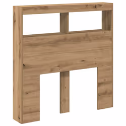 vidaXL Headboard Cabinet with LED Artisan Oak 180x17x102 cm bed headboard - artisan oak, 100 x 17 x 102 cm - Additional view 5