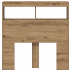 vidaXL Headboard Cabinet with LED Artisan Oak 180x17x102 cm bed headboard - artisan oak, 100 x 17 x 102 cm - Additional view 6