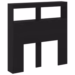 vidaXL Headboard Cabinet with LED Artisan Oak 180x17x102 cm bed headboard - black oak, 100 x 17 x 102 cm - Additional view 5