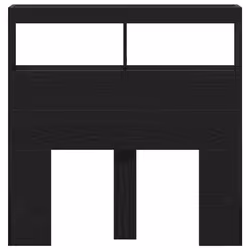 vidaXL Headboard Cabinet with LED Artisan Oak 180x17x102 cm bed headboard - black oak, 100 x 17 x 102 cm - Additional view 6