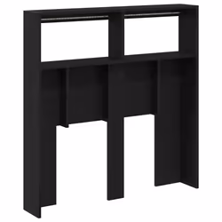 vidaXL Headboard Cabinet with LED Artisan Oak 180x17x102 cm bed headboard - black oak, 100 x 17 x 102 cm - Additional view 8