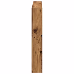 vidaXL Headboard Cabinet with LED Artisan Oak 180x17x102 cm bed headboard - old wood, 140 x 17 x 102 cm - Additional view 7