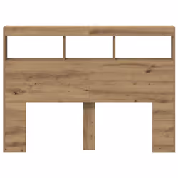 vidaXL Headboard Cabinet with LED Artisan Oak 180x17x102 cm bed headboard - artisan oak, 140 x 17 x 102 cm - Additional view 6