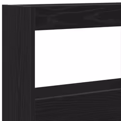 vidaXL Headboard Cabinet with LED Artisan Oak 180x17x102 cm bed headboard - black oak, 140 x 17 x 102 cm - Additional view 9