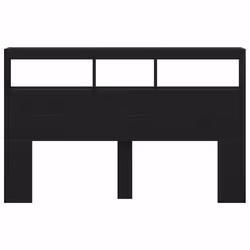 vidaXL Headboard Cabinet with LED Artisan Oak 180x17x102 cm bed headboard - black oak, 160 x 17 x 102 cm - Additional view 6
