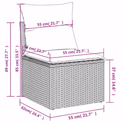 VidaXL 3325236 outdoor furniture set - Additional view 7