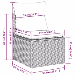 VidaXL 3325249 outdoor furniture set - Additional view 8