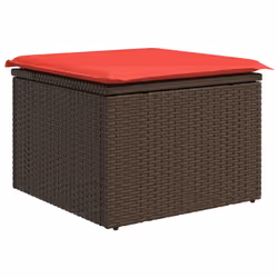 vidaXL Garden Sofa Set 14 Piece with Cushions Outdoor Sofa Poly Rattan Acacia - brown - Additional view 6