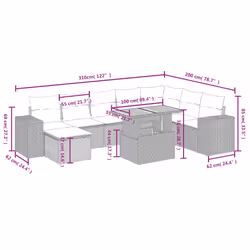VidaXL 3327413 outdoor furniture set - Additional view 3