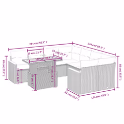 VidaXL 3327464 outdoor furniture set